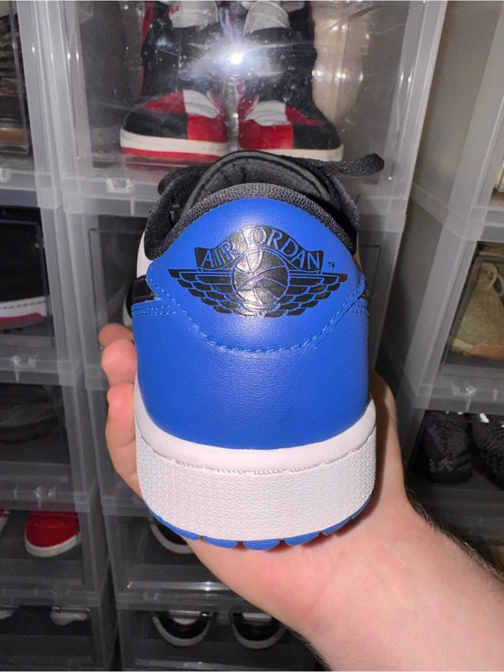 Nike Air Jordan 1 Low — Black / White / Royal Blue
